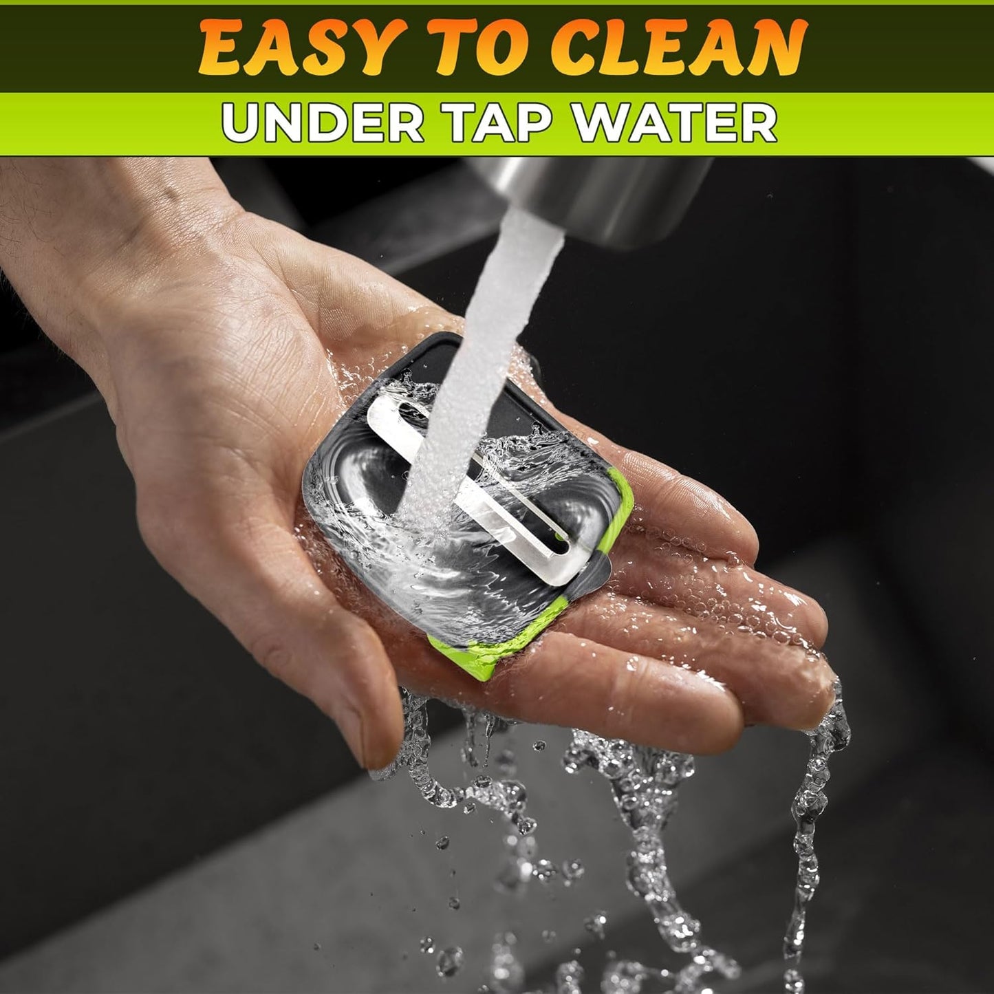 Finger Peeler for Vegetables - Finger Grip Palm Peeler with Sharp Double-Sided Blade, Non-Slip Carrot Peelers for Kitchen - Dishwasher Safe Potato Peelers for Kitchen, Suitable for Fruits and Veggies