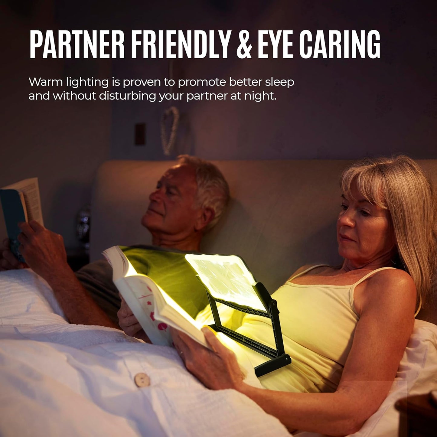 Patented 5X Large LED Page Magnifier with Detachable Stand | Eye Caring 3 Color Light Modes & Anti-Glare Lens to Reduce Eye Strain-Ideal for Reading Fine Print, Crafting.
