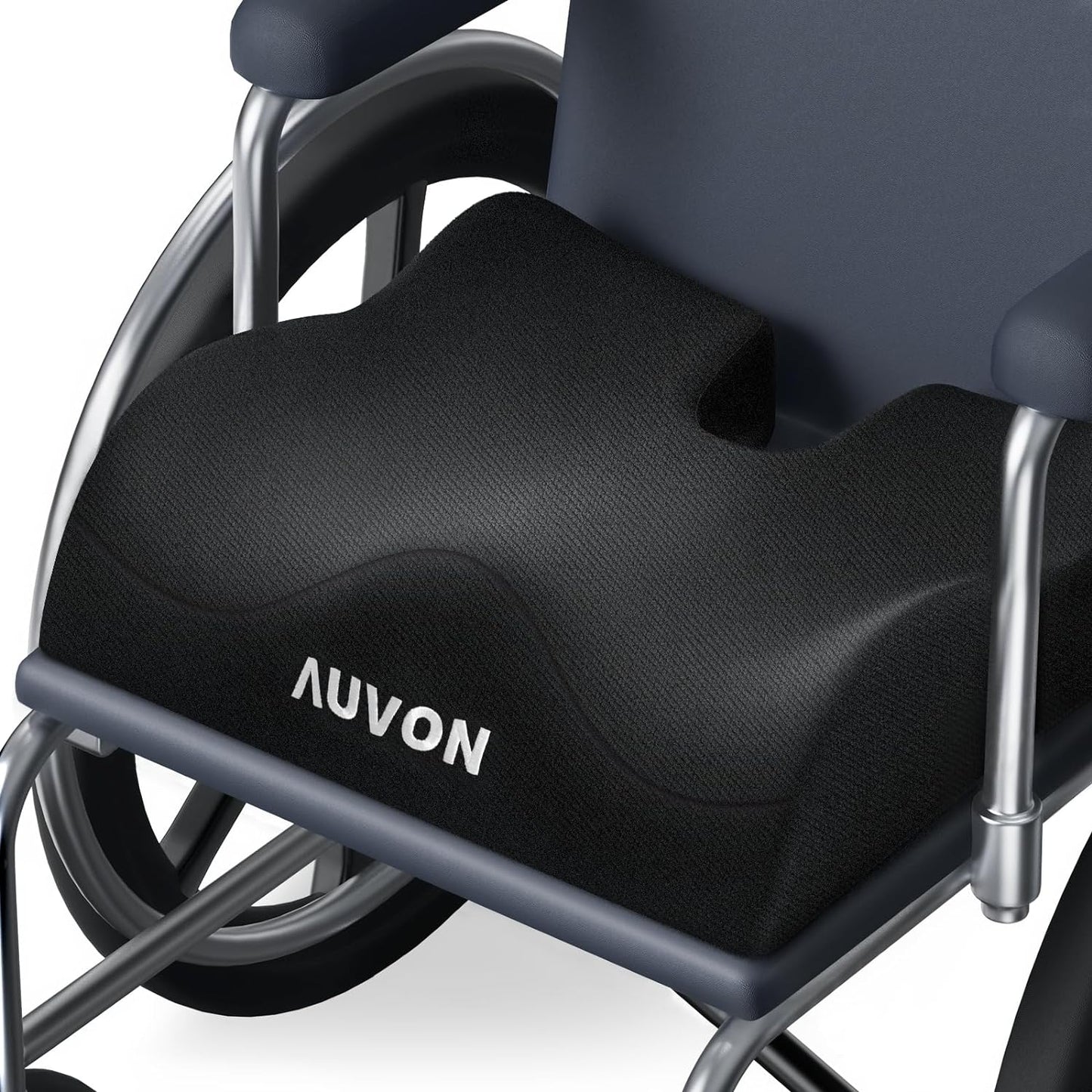 Anti-Slip Wheelchair Cushions with Front High Rear Low & Hump Design, Ergonomic Seat Cushion to Optimize Sitting Posture, Chair Cushions Relieve Sciatica, Back, Pressure Sore & Ulcer Pain