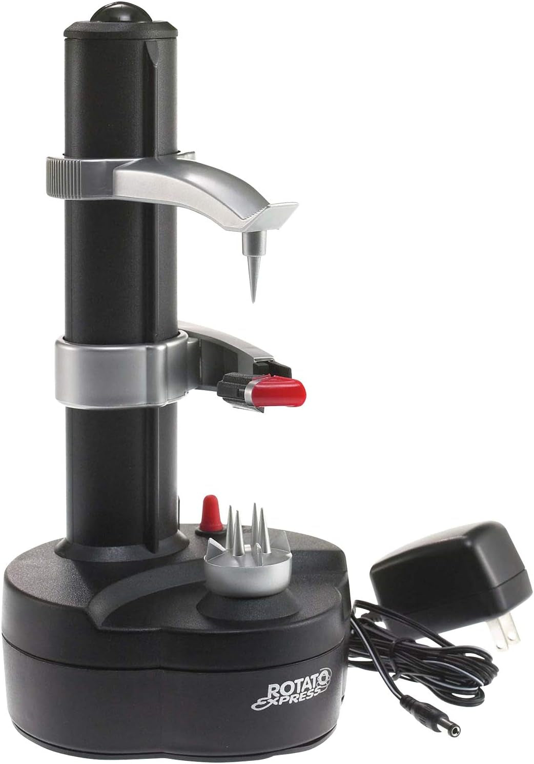 Rotato Express Electric Peeler - 2 Spare Blades - Safe & Easy to Use - Effortlessly Peels Vegetables and Fruit