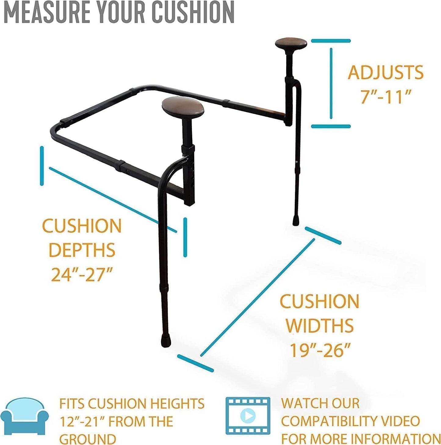 EZ Stand-N-Go, Chair Lift Assist for Elderly, Grab Bar Standing Aid for Seniors, Daily Living Mobility Aid