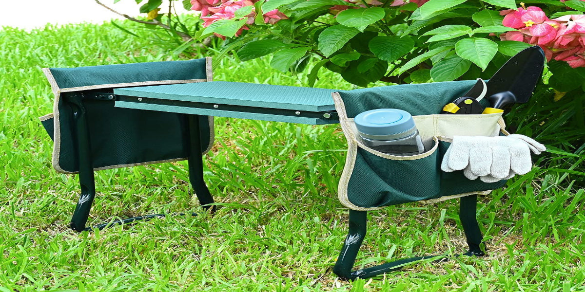 Upgraded Garden Kneeler and Seat with Thicken & Widen Soft Kneeling Pad,Heavy Duty Foldable Gardener Stool with 2 Tool Pouches,Gardening Gifts for Women Mom Men Seniors¡­…