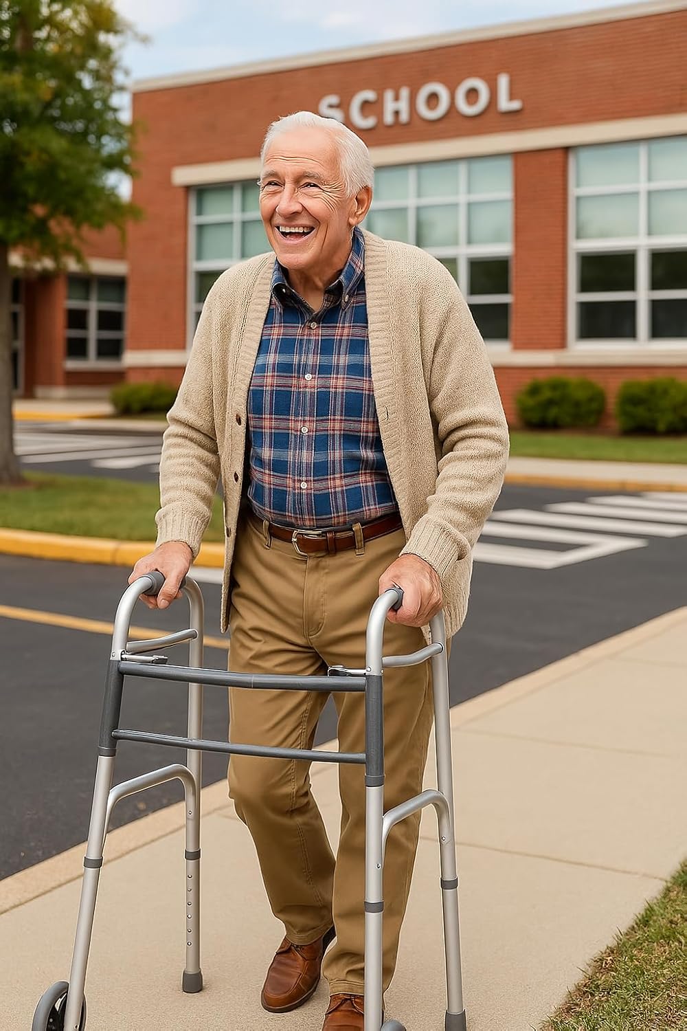 Lightweight Aluminum Walker (With Wheels)