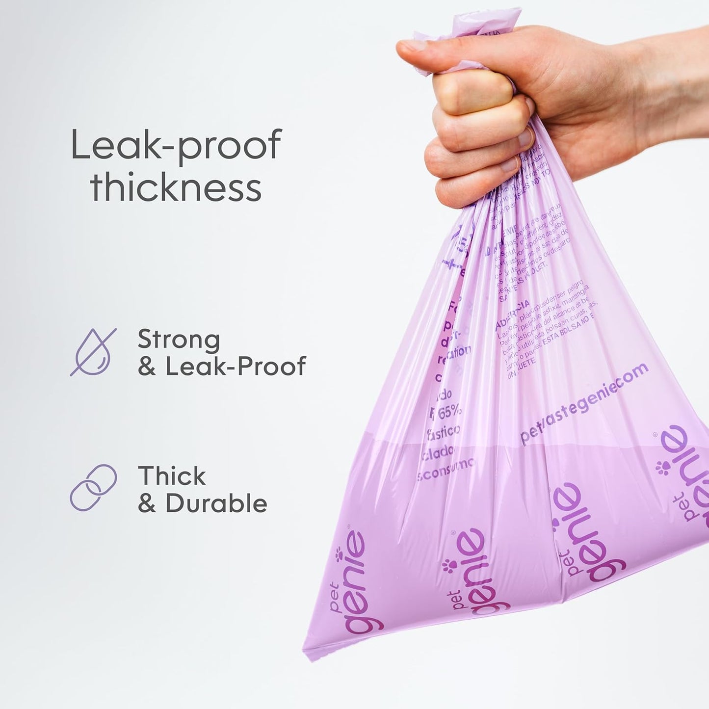 , Dog Poop Bags Rolls Scented, Extra Strong & Leak-Proof for Dogs, Lavender Scented, Easy Tear Pet Waste Bags, Made from 65% Recycled Plastic, 16 Rolls (240 Count)