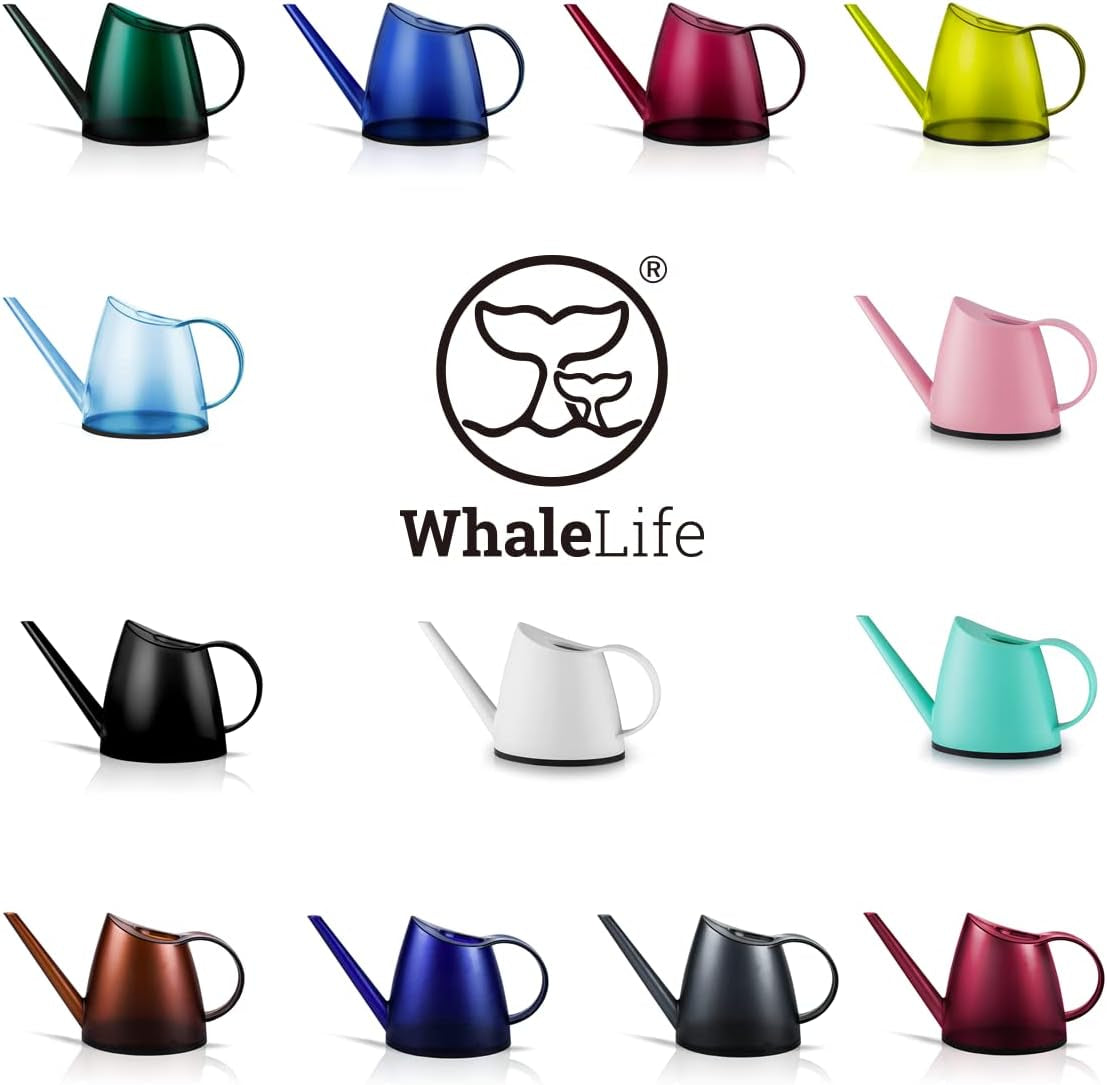 Indoor Watering Can for House Bonsai Plants (1.4L, Black)