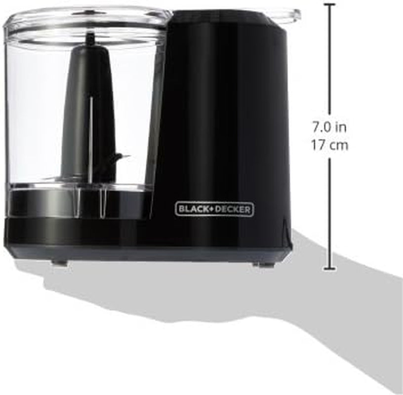 3-Cup Electric Food Chopper, HC300B, One Touch Pulse, 175W Motor, Stay-Sharp Blade, Dishwasher Safe