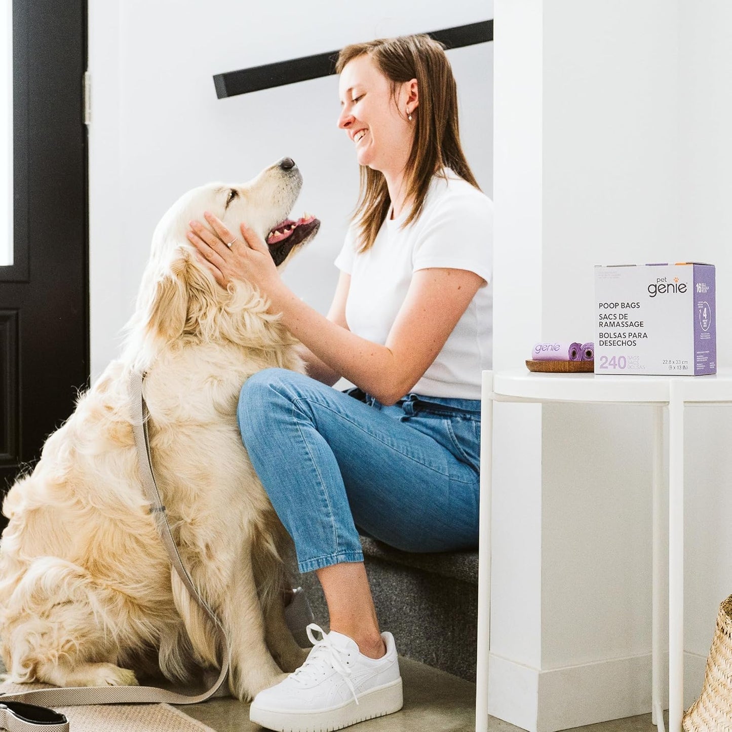 , Dog Poop Bags Rolls Scented, Extra Strong & Leak-Proof for Dogs, Lavender Scented, Easy Tear Pet Waste Bags, Made from 65% Recycled Plastic, 16 Rolls (240 Count)