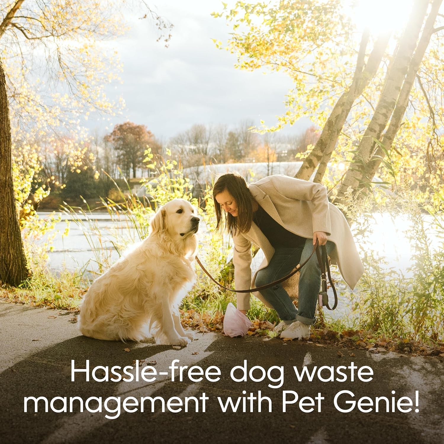 , Dog Poop Bags Rolls Scented, Extra Strong & Leak-Proof for Dogs, Lavender Scented, Easy Tear Pet Waste Bags, Made from 65% Recycled Plastic, 16 Rolls (240 Count)