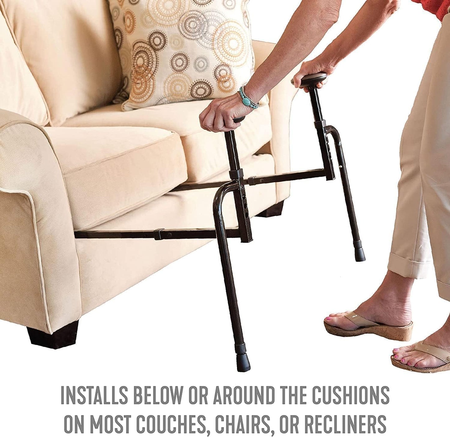EZ Stand-N-Go, Chair Lift Assist for Elderly, Grab Bar Standing Aid for Seniors, Daily Living Mobility Aid