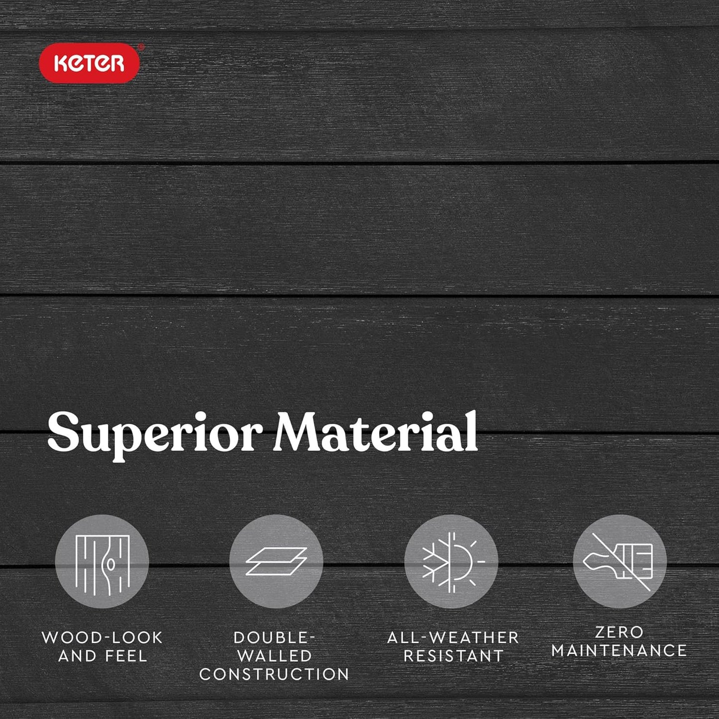 Urban Bloomer 12.7 Gallon Raised Garden Bed and Outdoor Herb Garden Planter with Self Watering Gauge and Drainage Plug, Dark Grey