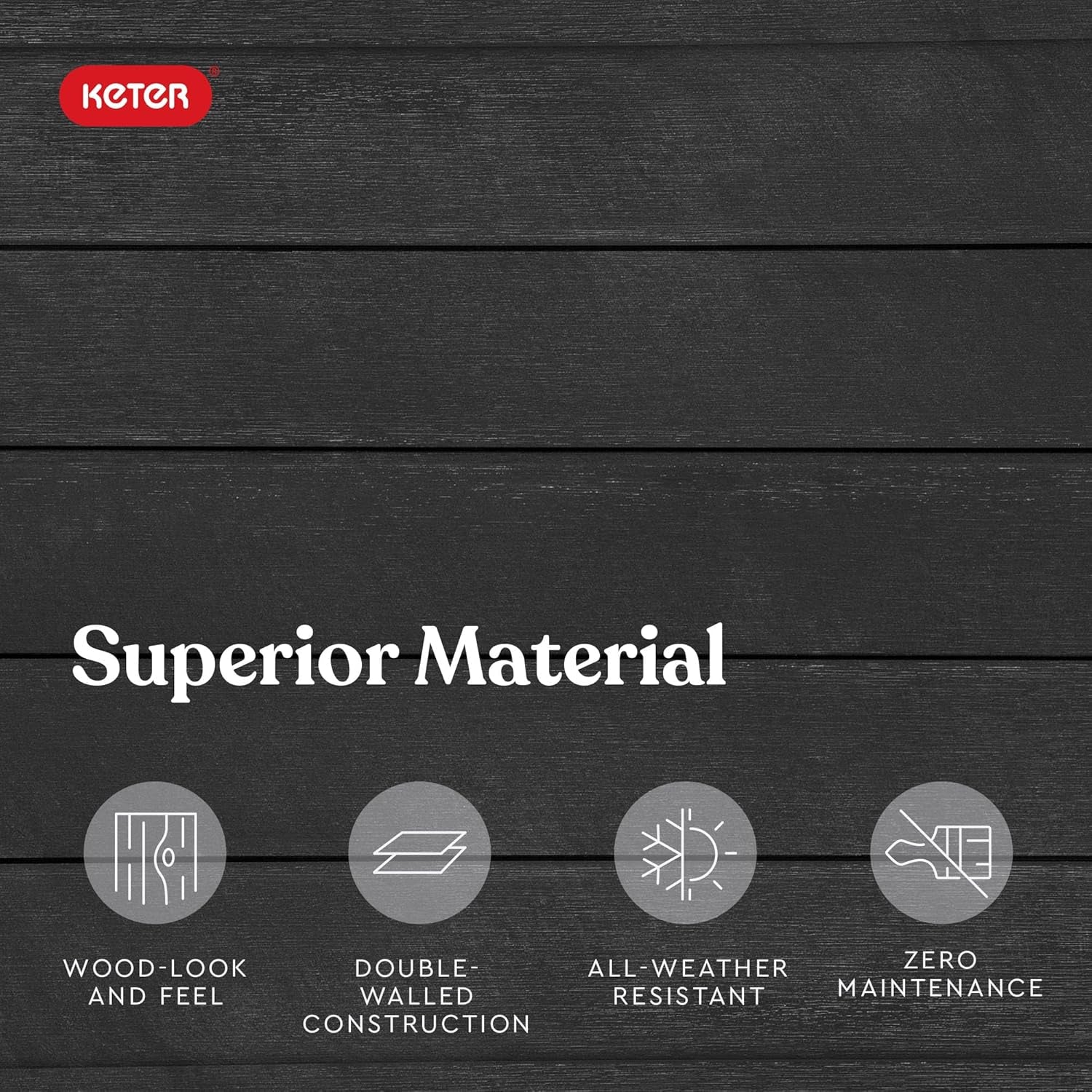 Urban Bloomer 12.7 Gallon Raised Garden Bed and Outdoor Herb Garden Planter with Self Watering Gauge and Drainage Plug, Dark Grey