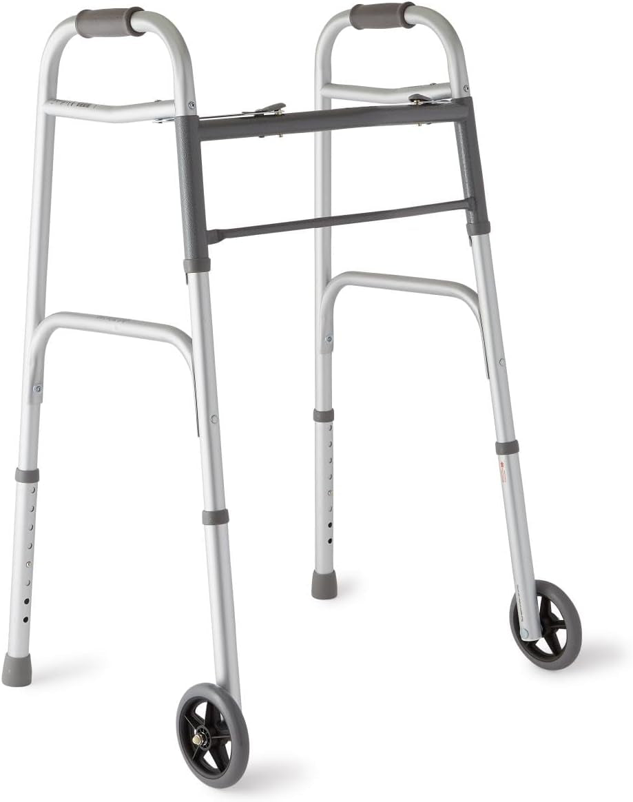 Lightweight Aluminum Walker (With Wheels)